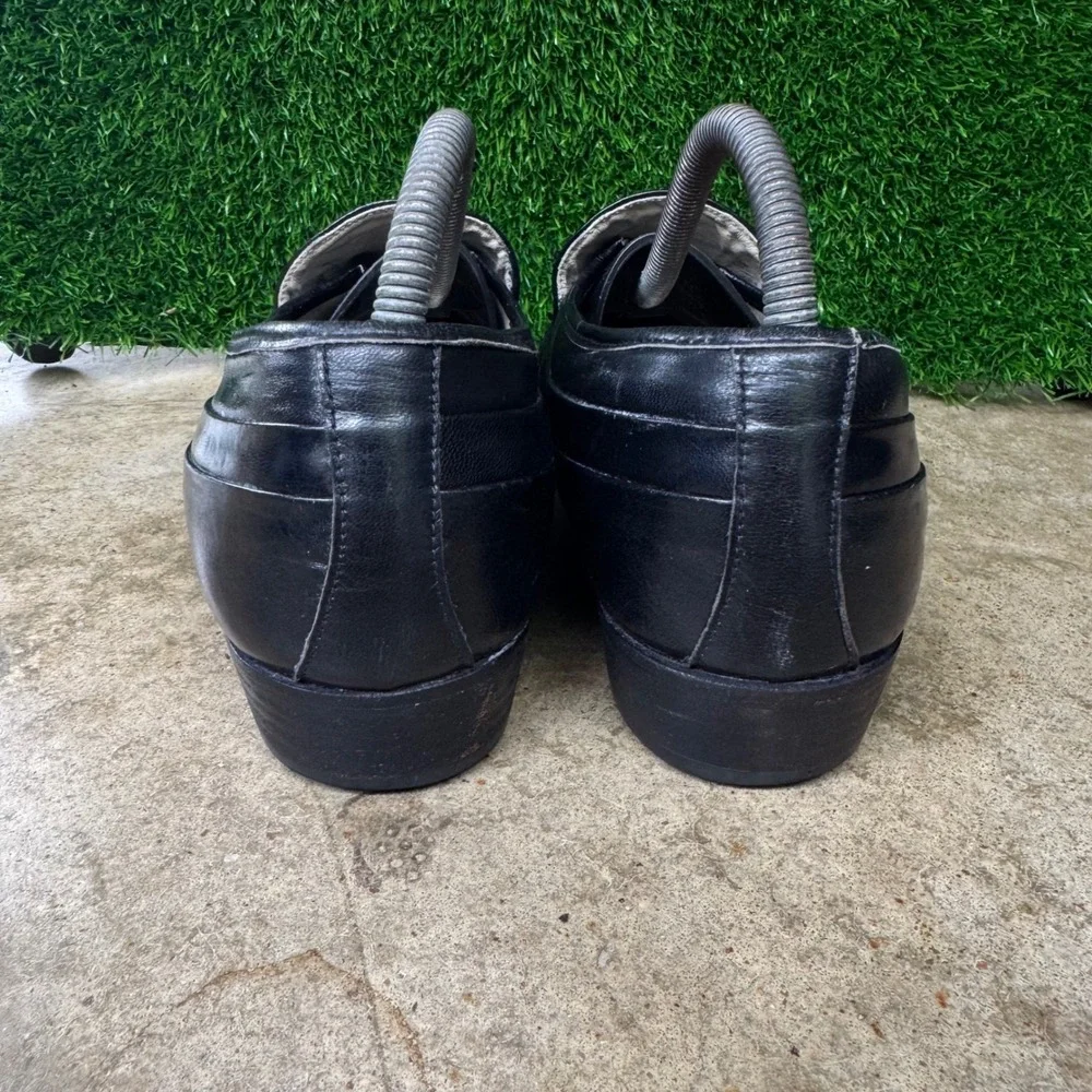 Vintage 90s Stacy Adams Leather Loafers Dress Shoes Black Size 8